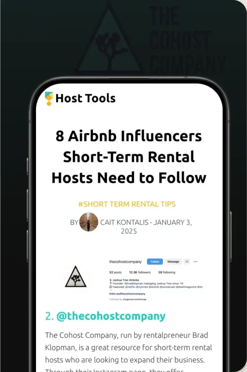 Host Tools feature: 8 Airbnb Influencers Hosts Need to Follow