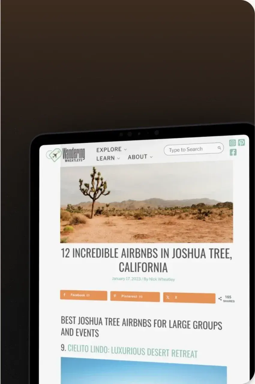 Wandering Wheatleys feature: 12 Incredible Airbnbs in Joshua Tree